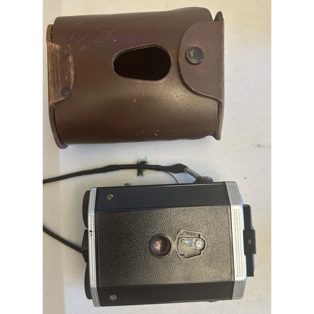 Kodak London Brownie Reflex TLR 127 Film‎ Bakelite Box Camera With Case
